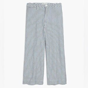 Madewell Striped Wide-Leg Pants